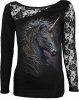 Celtic Unicorn - Lace One Shoulder Spiral